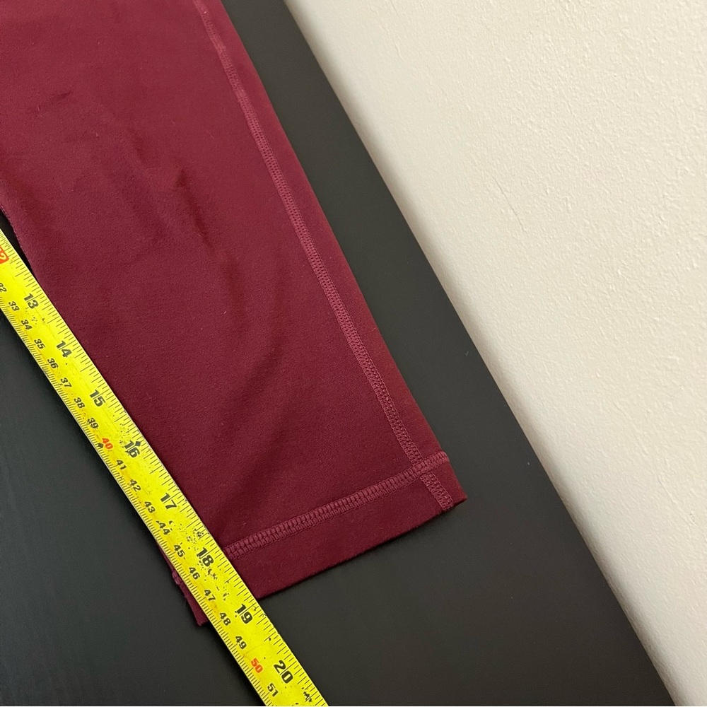 Zella Maroon Cropped Legging - Picture 12 of 13